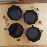 Vintage black Arcoroc ramekins