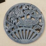 Cast iron underside Japanese pattern