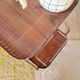 Vintage 1950s dessert bar - Gold metal and wood formica trays