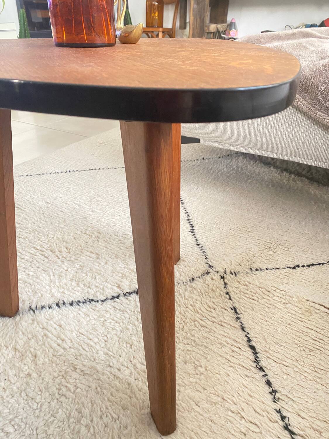 Vintage tripod coffee table