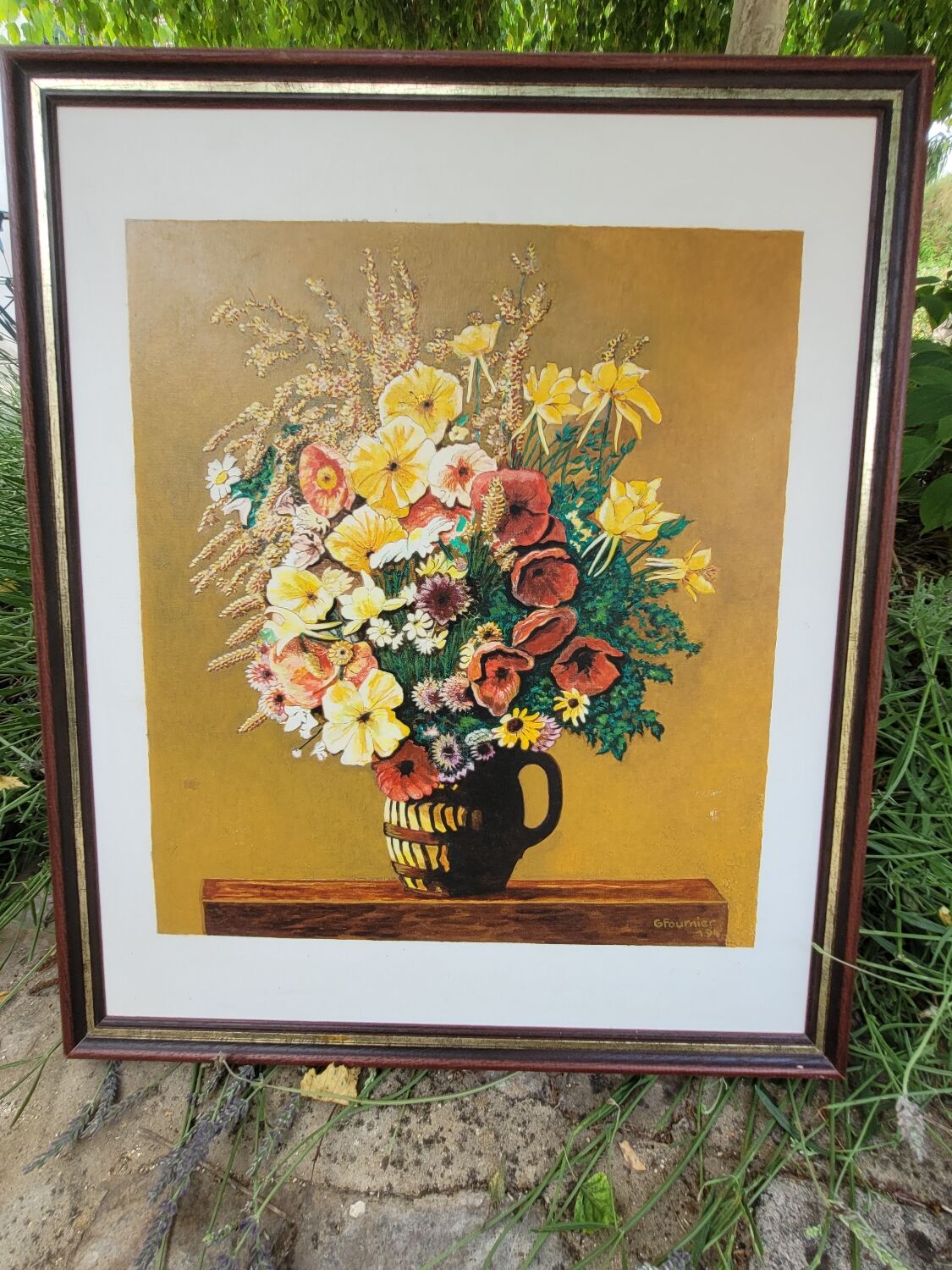Oil painting bouquet