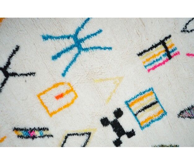 Colorful Berber carpet 203x154cm