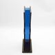 Vase en cristal Ettore Sottsass pour Fontana Arte 1970