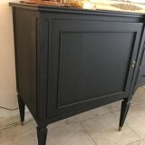 Grande Enfilade Noire 2 Portes 3 Tiroirs