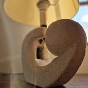Stone sculptural lamp by Albert Tormos, France
