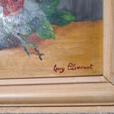 Peinture représentant un bouquet de roses