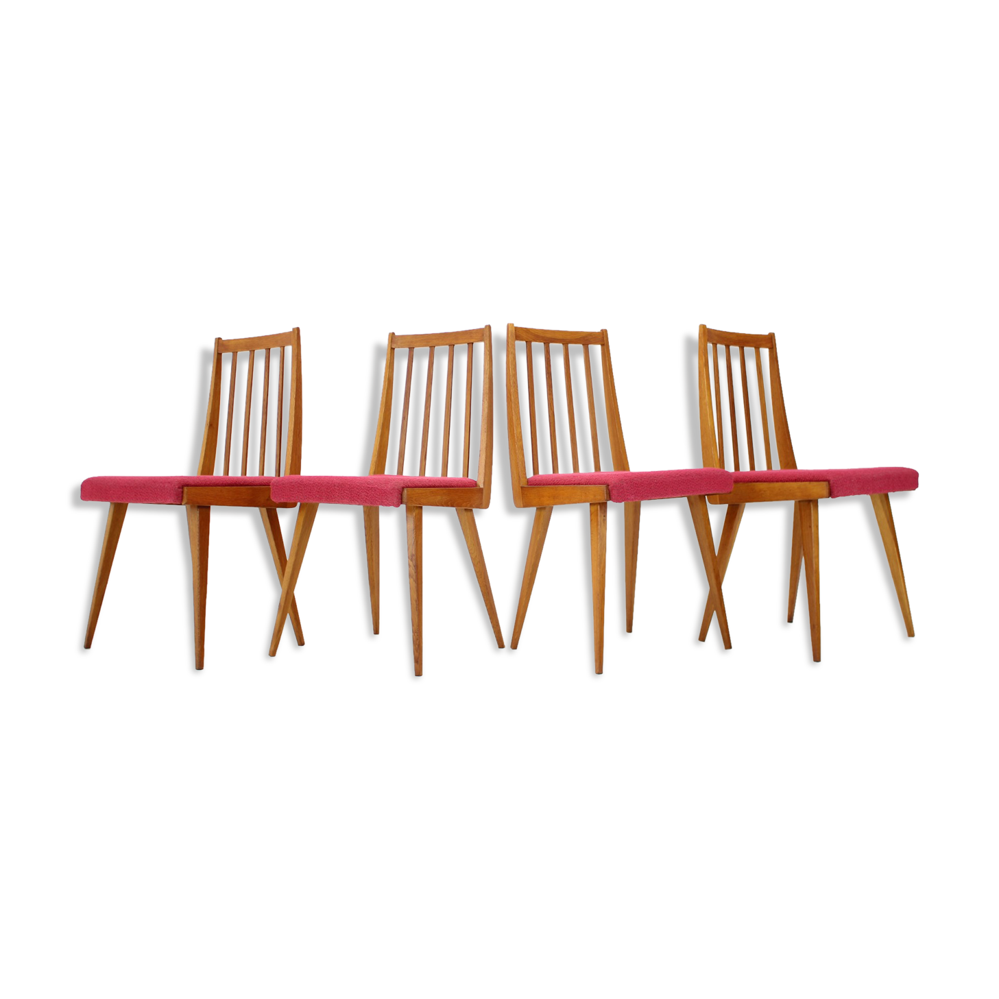 Set of four design dining chairs, 1960's.