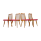 Set of four design dining chairs, 1960's.