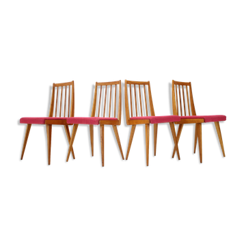 Set of four design dining chairs, 1960's.