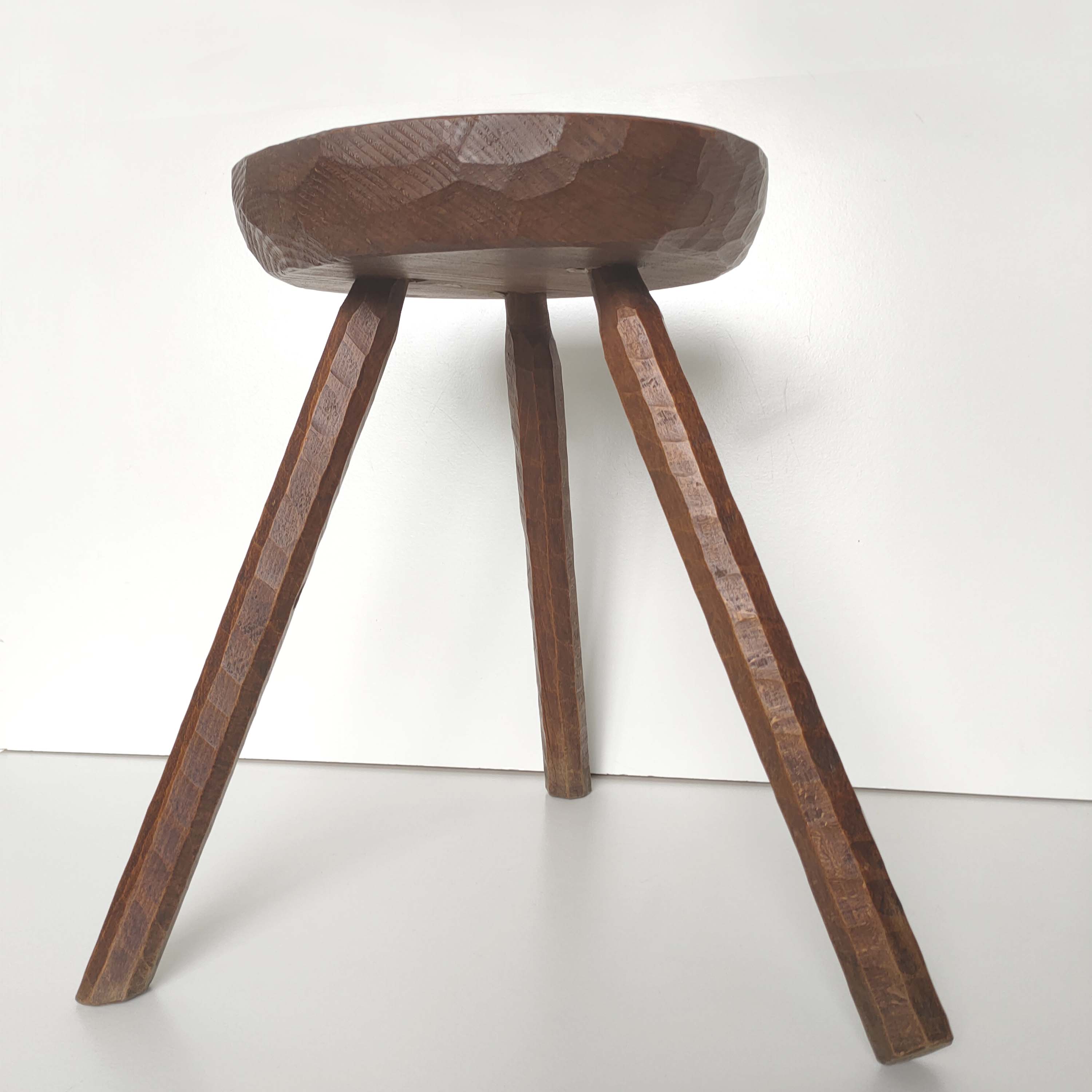 Wood tripod stool