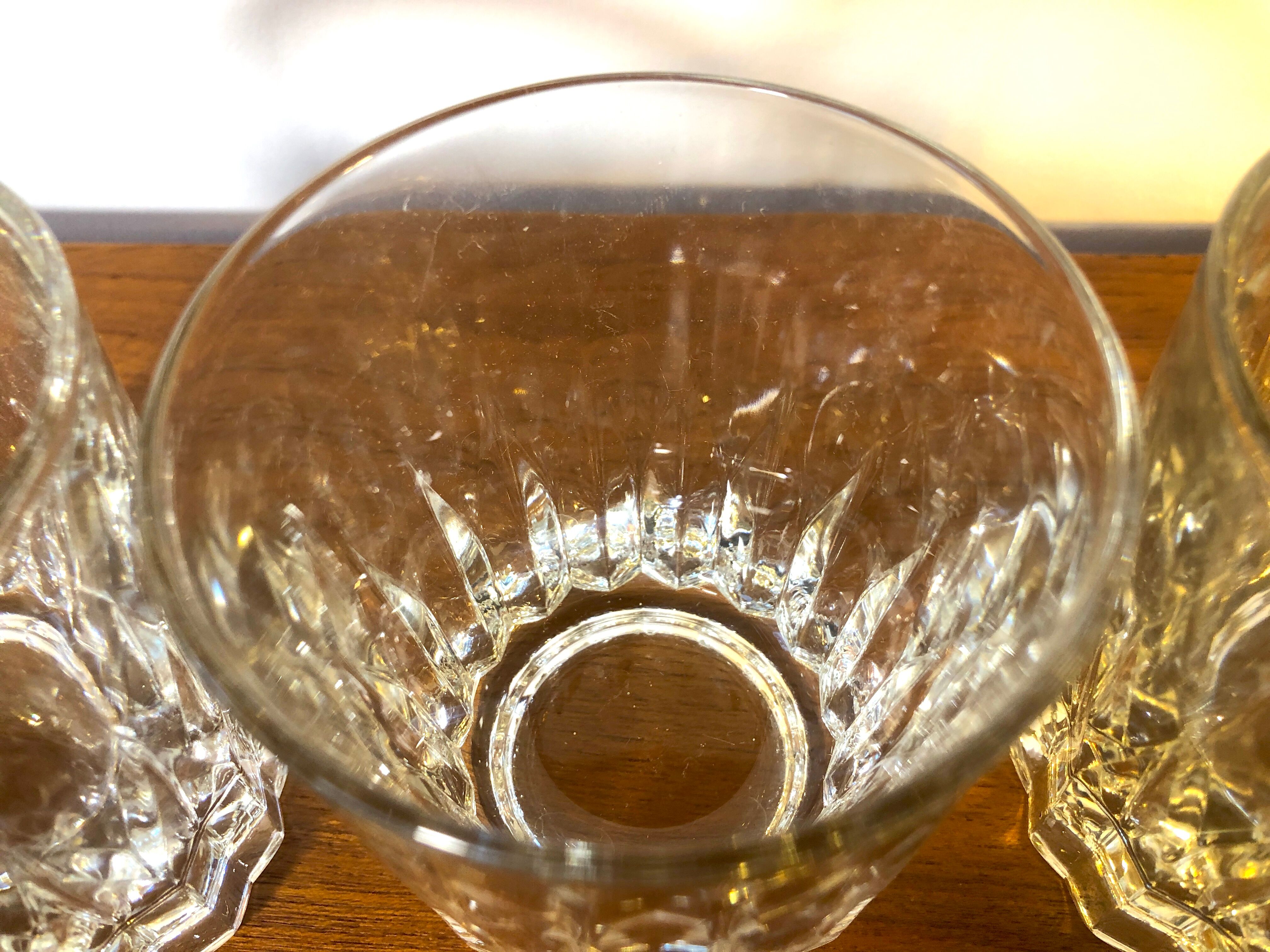 Wiskey glasses 1980s