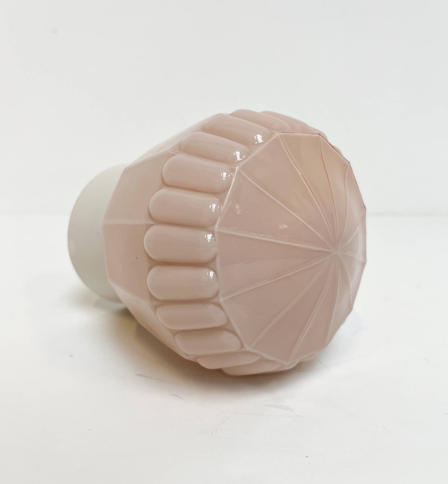 Art Deco pink Thabur ceiling lamp, 1930s