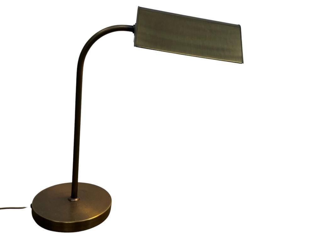 Lampe de bureau vintage 'dorée' / lampe de banquier