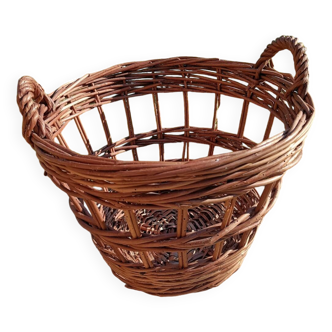 Panier osier rétro