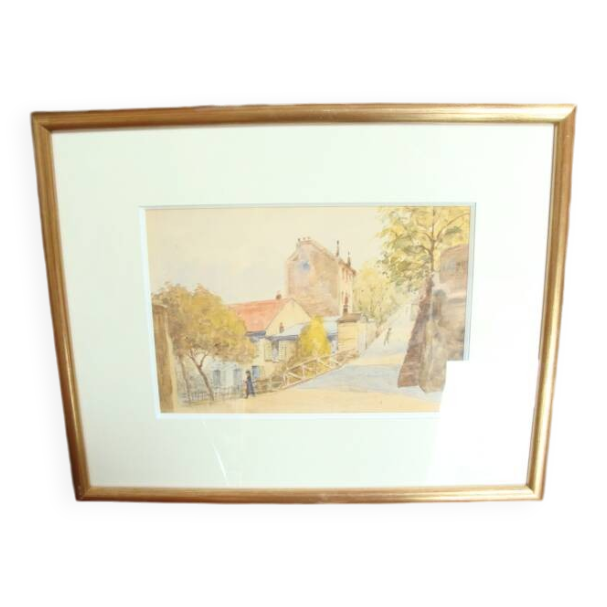 Watercolor "street corner"