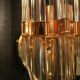 Pair of Venini wall lights, produced in Italy in the 1970s.