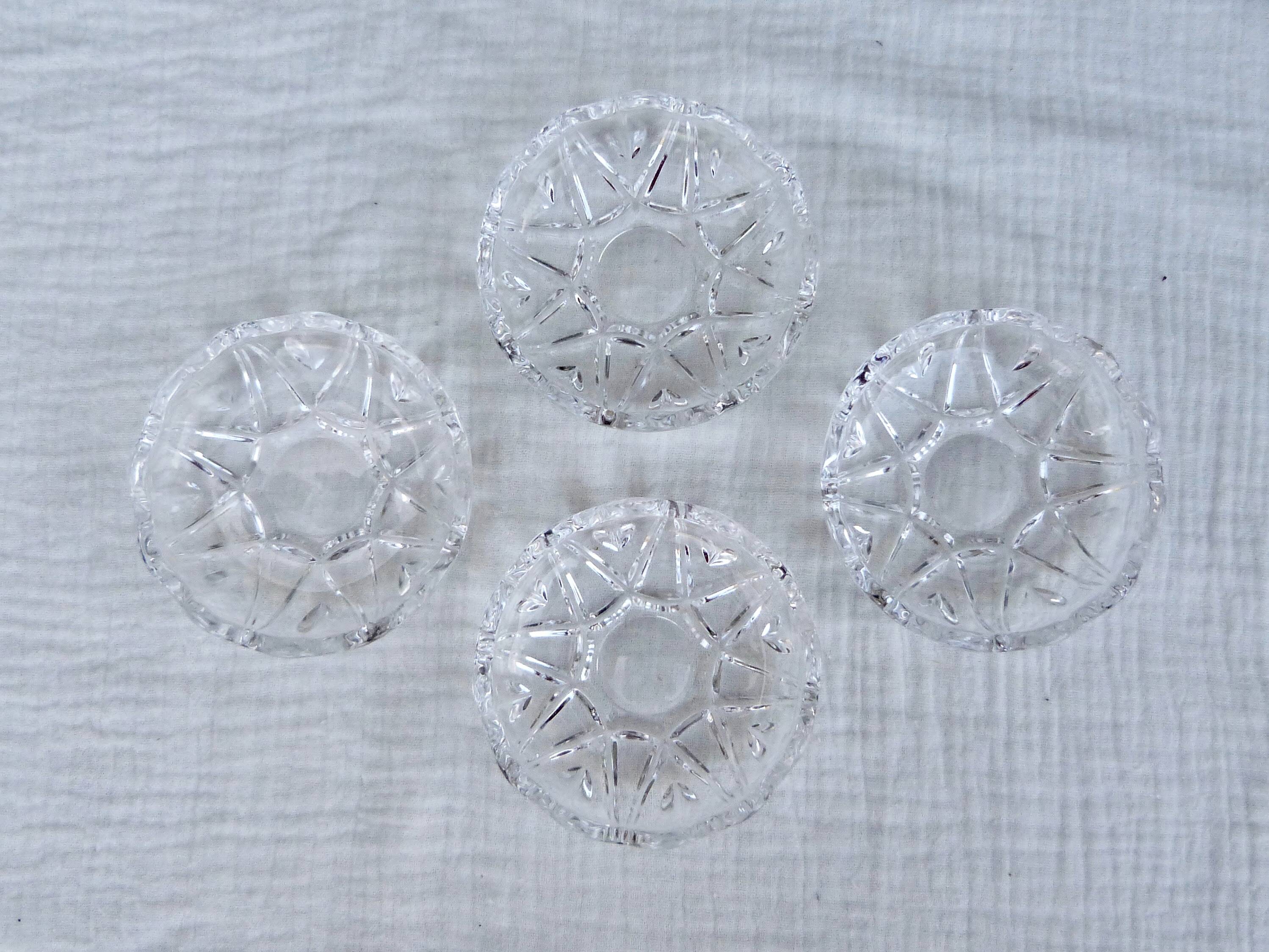Set of 4 XS cut glass bowls