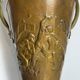 Vintage umbrella stands in solid brass and copper – Relief decoration