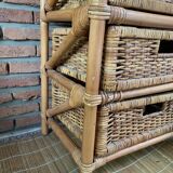 Rattan and wicker dresser