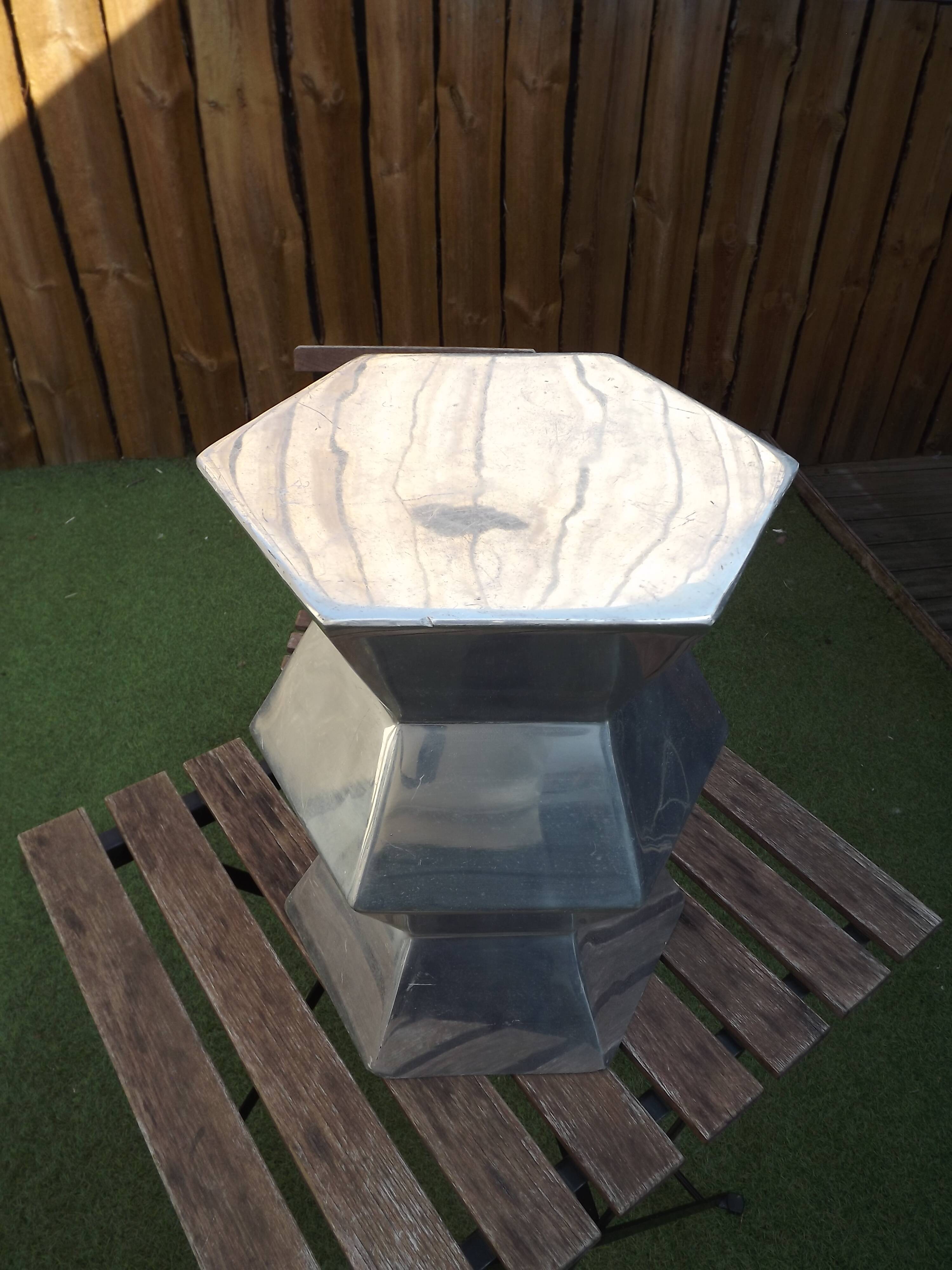 Millbury metal stool Rutledge & King design