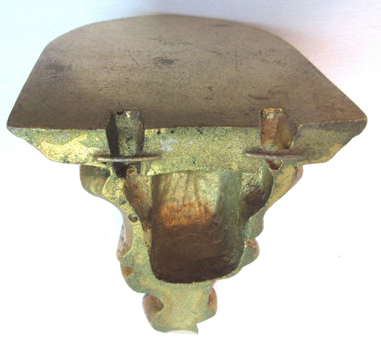 Venetian wall console, sculpted and gilded plaster, Acanthes Napoleon III style