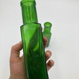 Set of two green vials