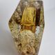 Vase in colored molded crystal of the 50s, 24 cm