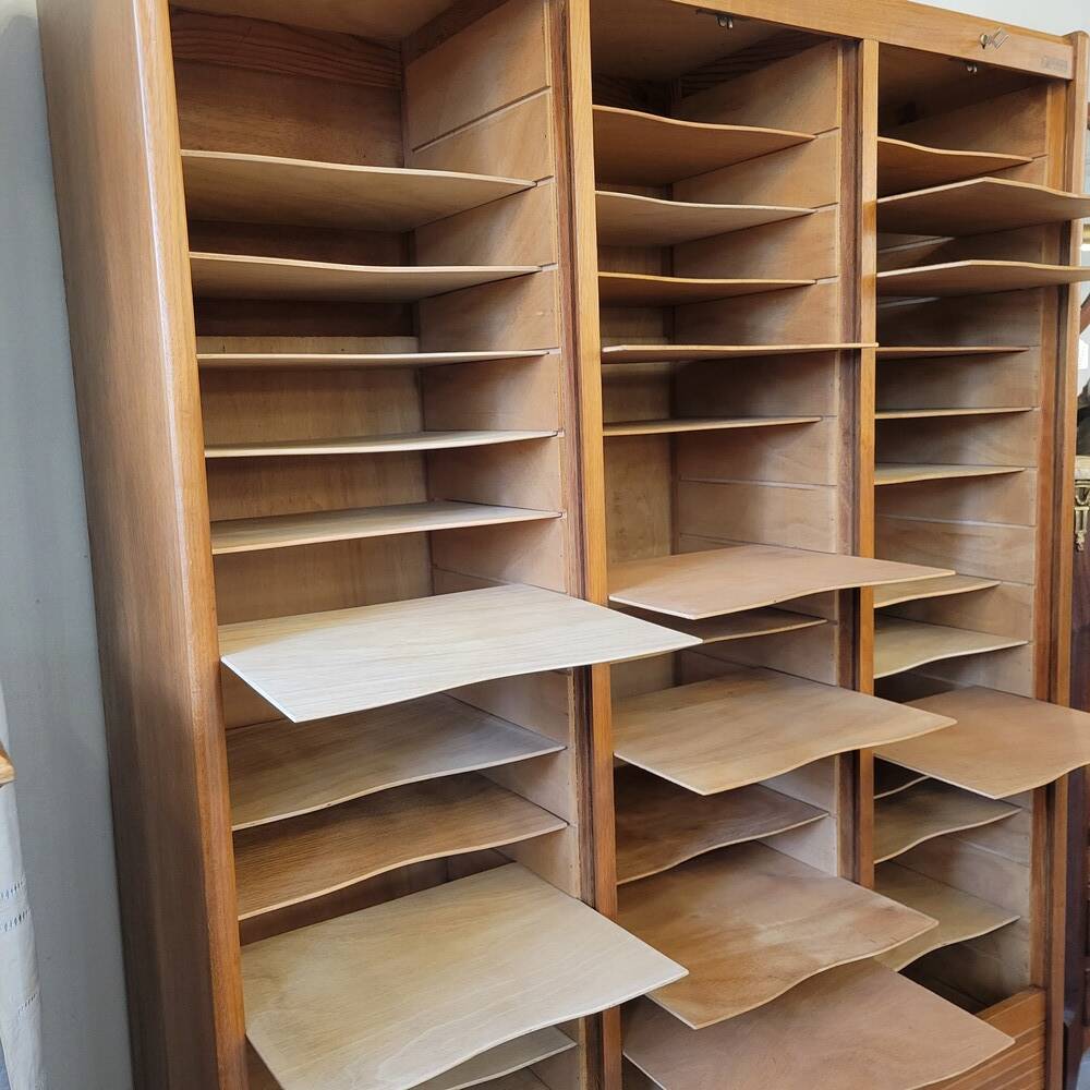 Triple Curtain Filing Cabinet