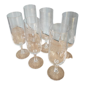 6 flutes a champagne