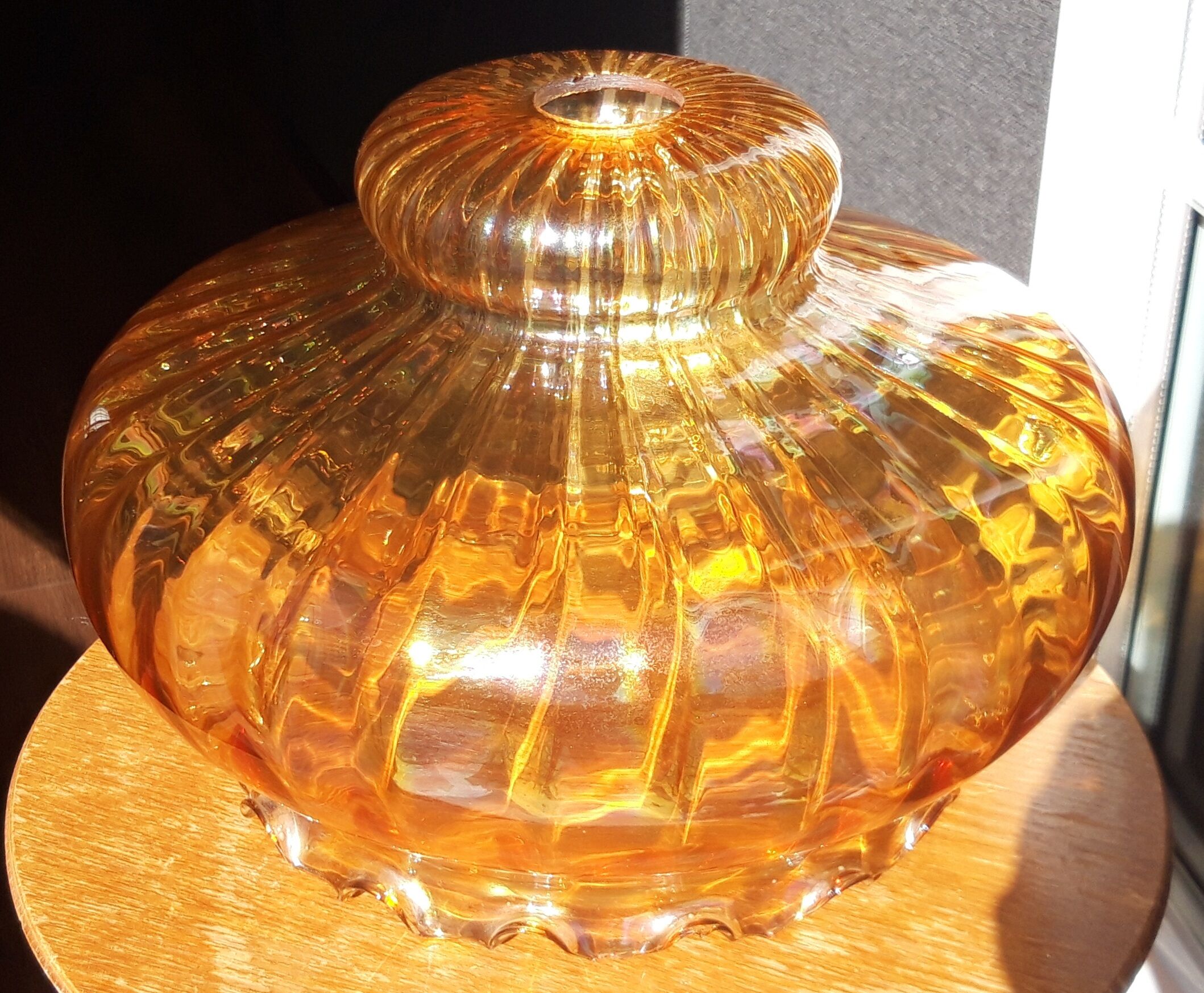 Vintage glass lampshade