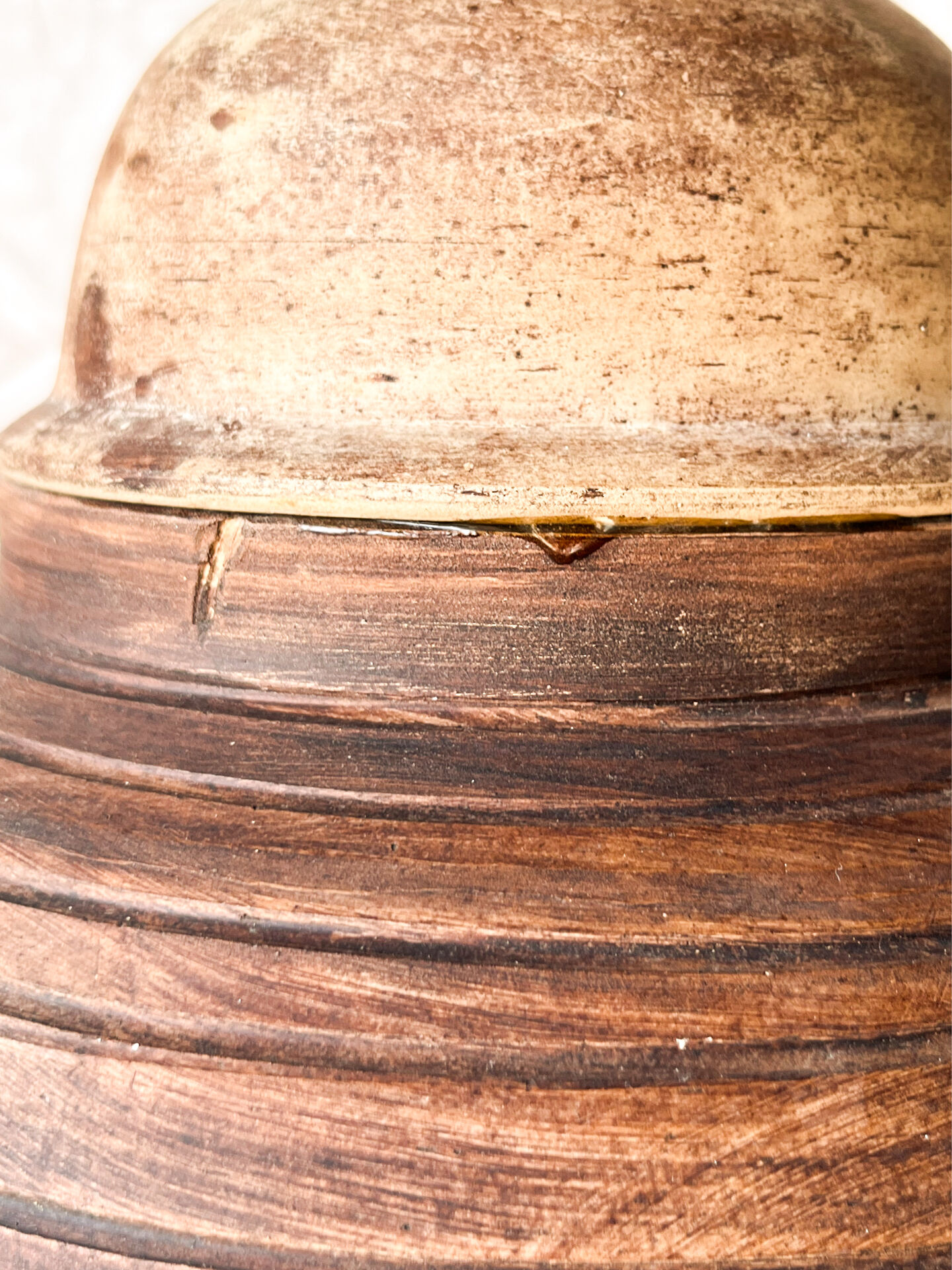 70s Jarre Lamp in Artisan Terracotta Wabi-Sabi / Mediterranean
