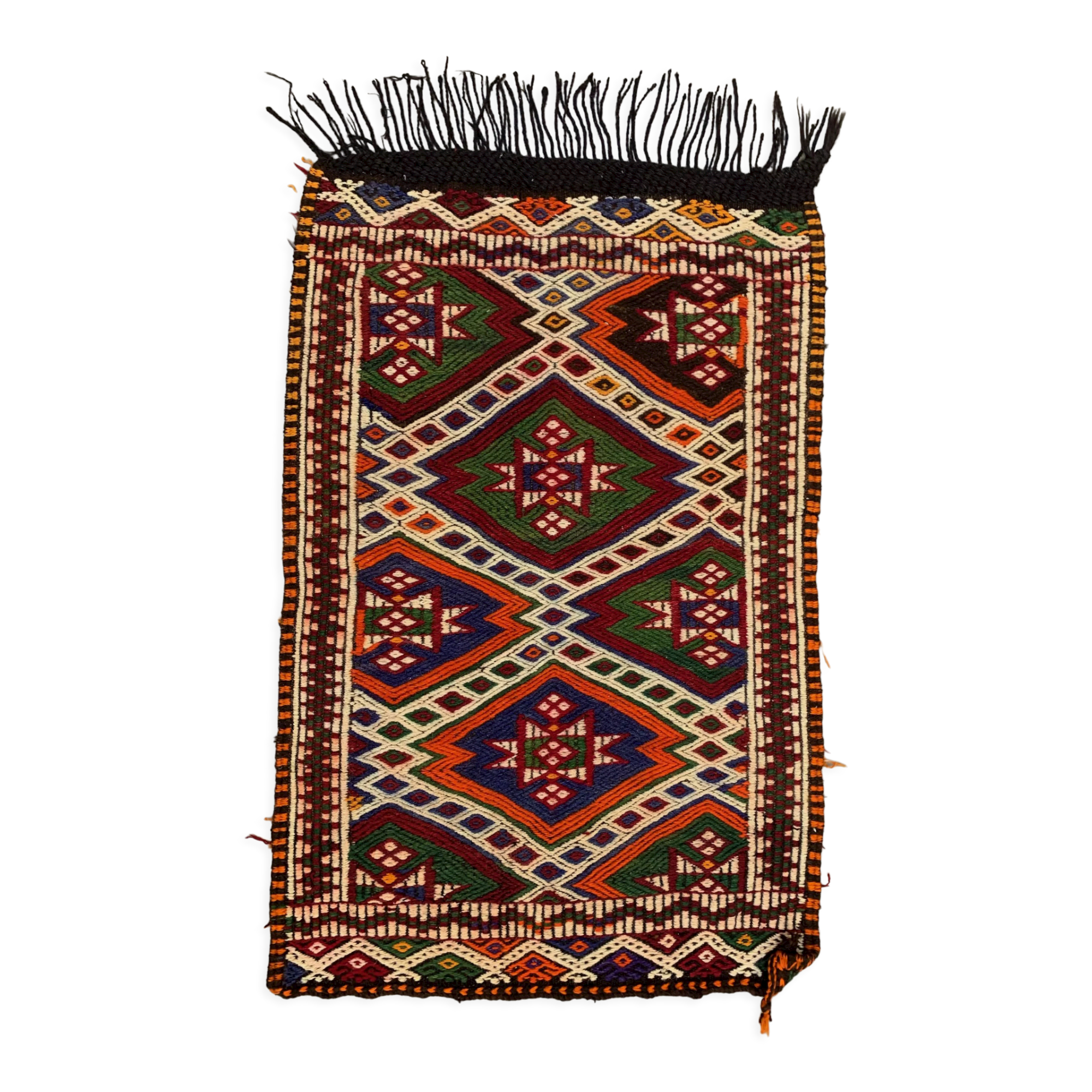 Small Vintage Turkish Kilim Rug 118x75 cm Wool Kelim