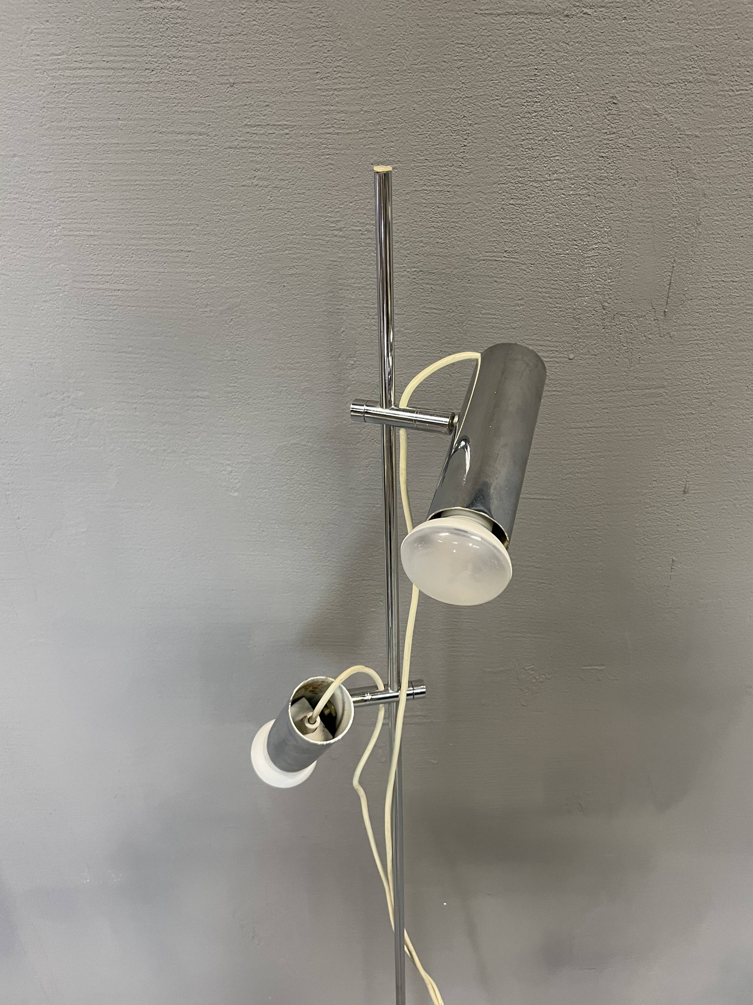 Floor lamp 70s, 2 fires