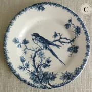 Gien "Provençal" - Set of 3 flat plates Ø 23 cm swallows