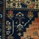 3x7 Red Navy Blue Geometric Persian Rug, 102x223Cm