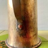 Old hammered copper water jug - artisanal work