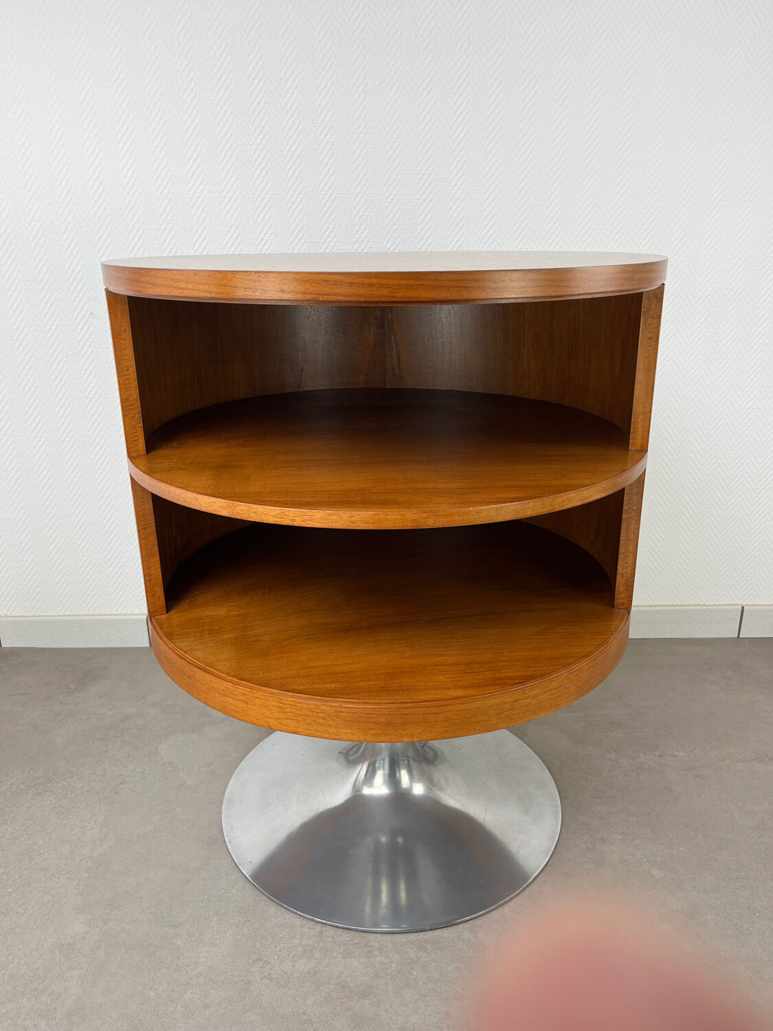 Arkana Maurice Burke, swivel side table with tulip base.