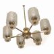 Glass and Brass Chandelier – Kalmar Design (Austria) - Circa 1960