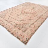 Pale Red & Teal Green Persian Heriz Rug, 288x382Cm