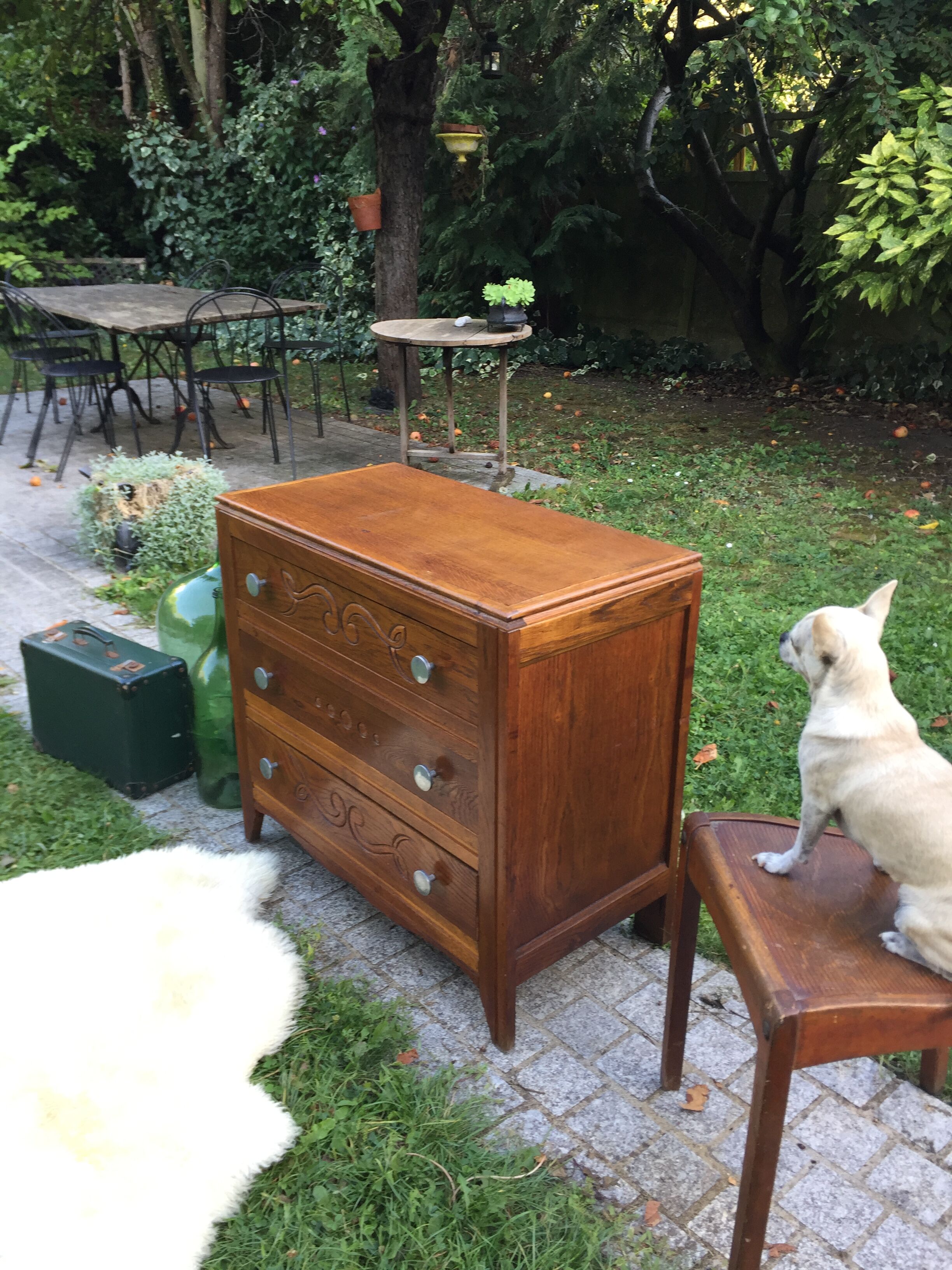 Chest of drawers vintage 1940 in oak