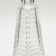 Matching pair of bohemian crystal decanters with art deco motifs