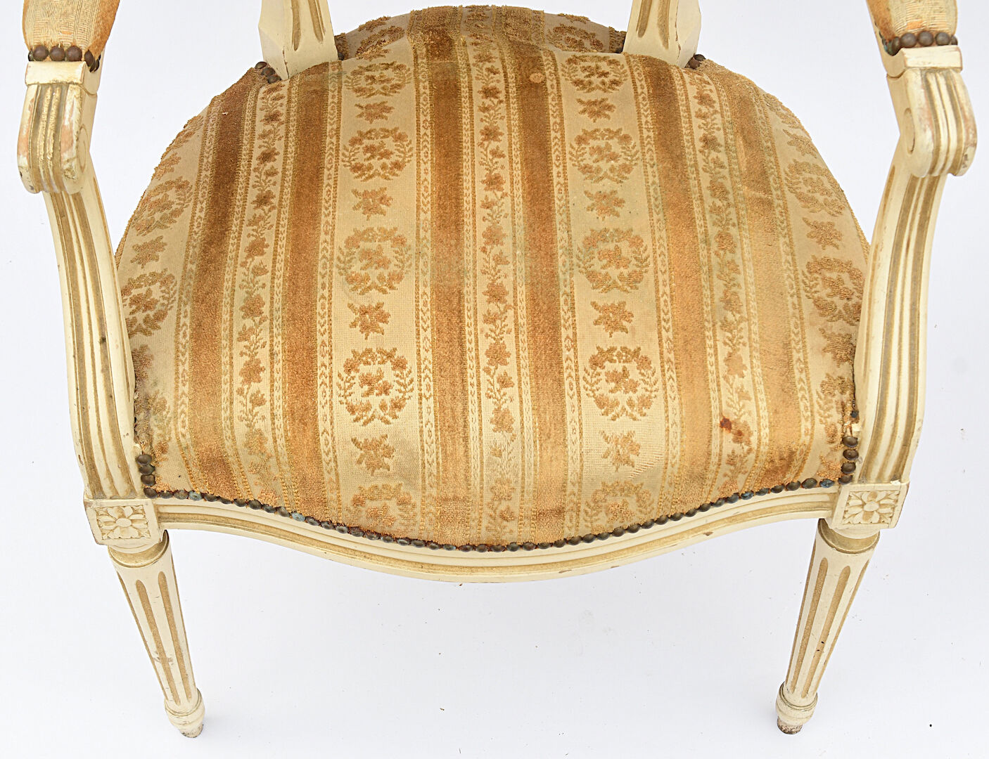 Pair of Louis XVI style armchairs