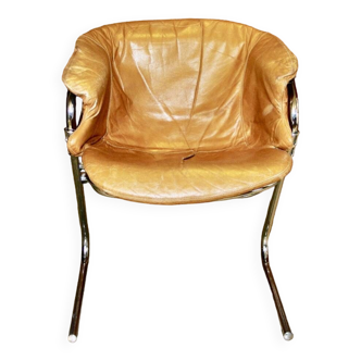 Vintage flynn model armchair by gastone rinaldi italy 1970