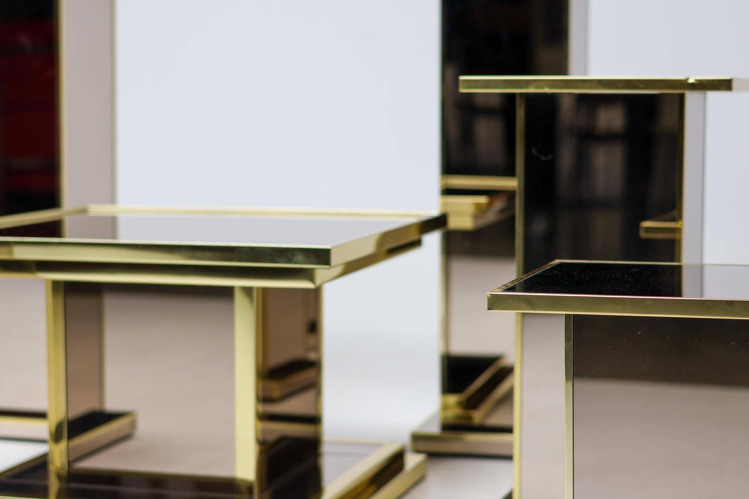 Set of six Hollywood Regency pedestals