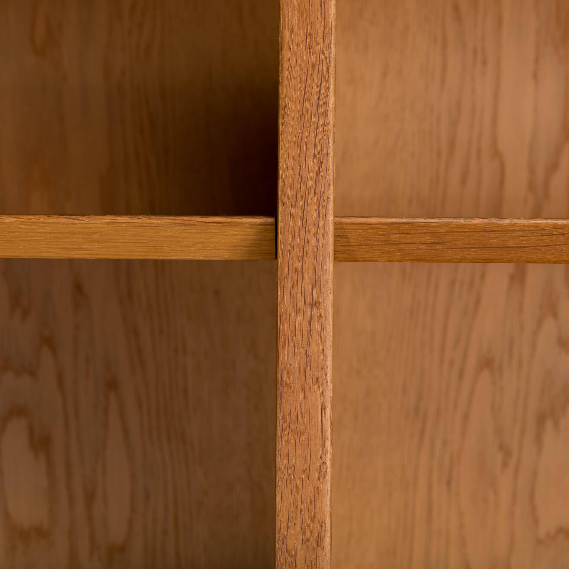 Danish High oak bookcase by Hundebad & Co, 1960s