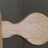 Vintage Danish Brutalist ladderback chairs in oak by Henning Kjærnulf, 1960s, set of 4