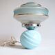Old blue glass lamp