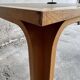 Magnus Olesen Danish dining table — light oak frame with recessed grey laminated top, 1970s