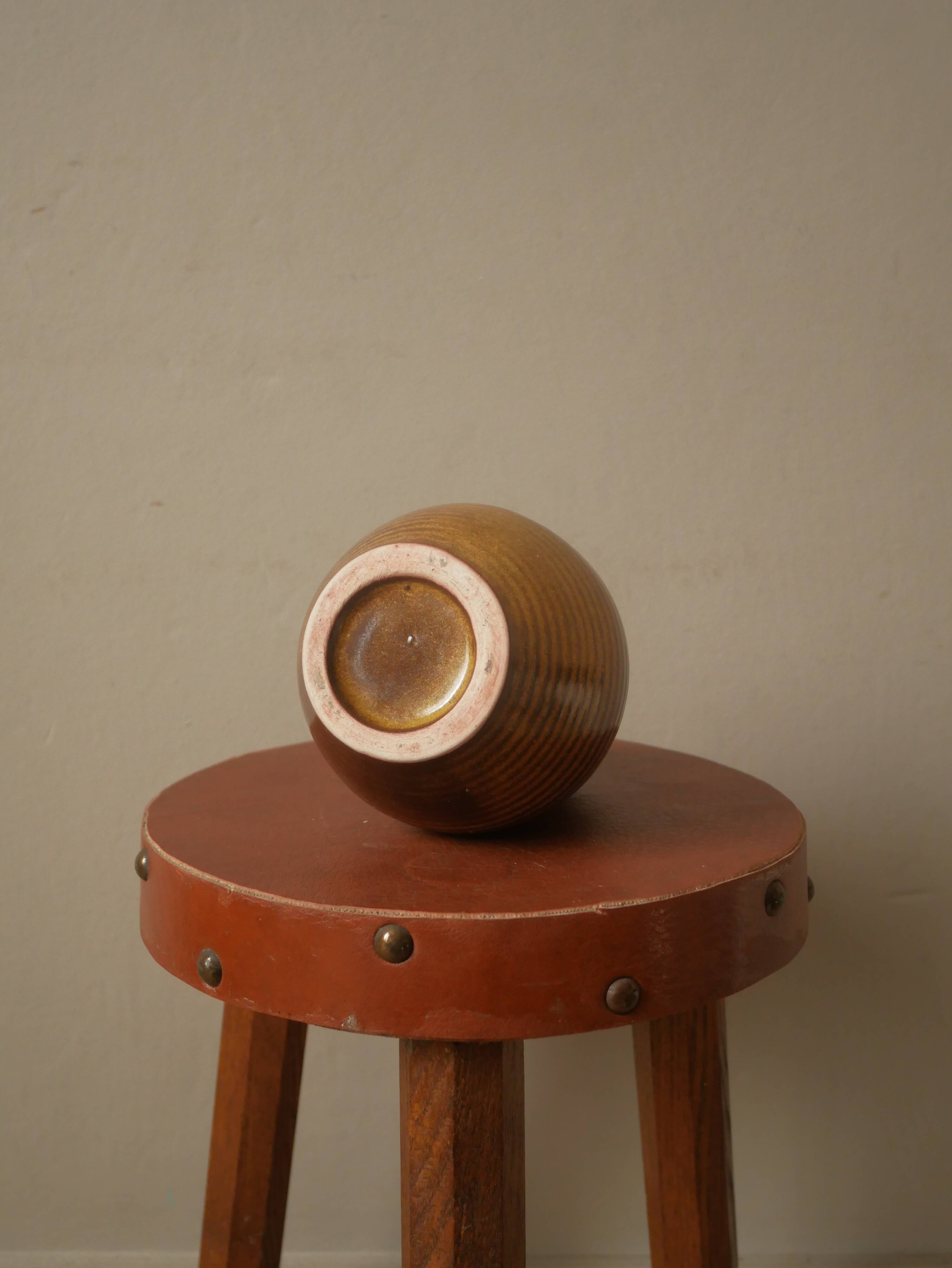 Ceramic vase handmade pottery artisanal production Scandinavian country decoration