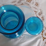 Large turquoise bottle lift 70's.